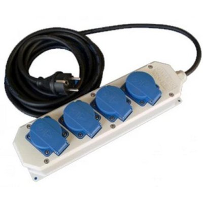 HATEHA Verdeelcontactdoos klapdeksel 4-voudig 230V / 16A