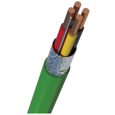 Nexans Buskabel KNX EIB 2x2x0,8 groen (Rol 50 m)
