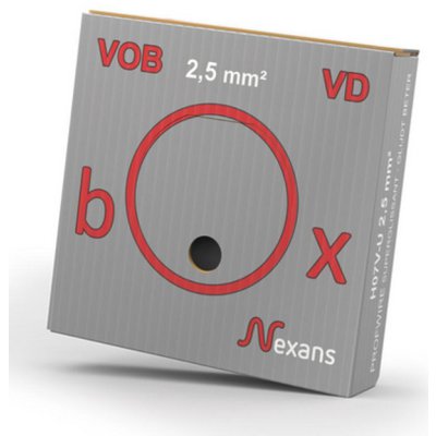Nexans Draad VD 2.5 grijs (Box 100 m)