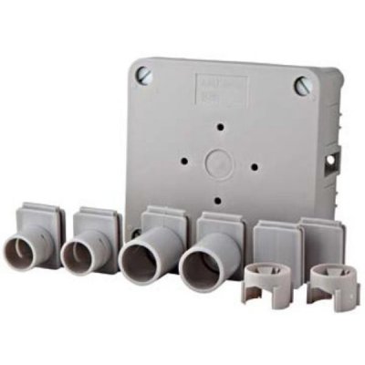 POWER Kabeldoos met deksel grijs binnen