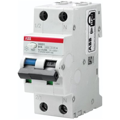 ABB DS201 Aardlekautomaat B16A 30 mA 1P+N