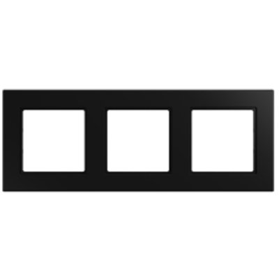 Jung A550 Afdekraam 3v grafietzwart mat