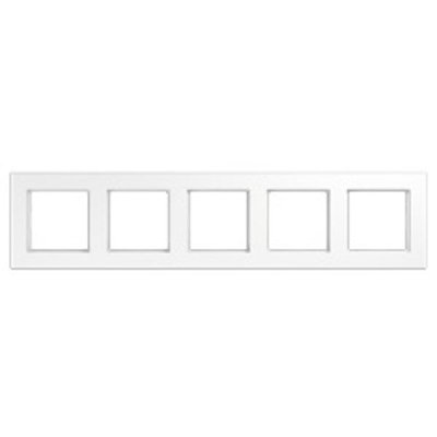 Jung A550 Afdekraam 5v alpine wit glans