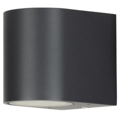 BAILEY Wandlamp outdoor D-Vorm antraciet