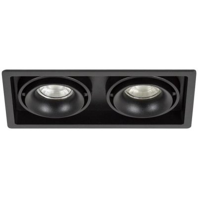 KS Inbouwspot Bjorn 2 rechthoek 105 x 200 mm zwart