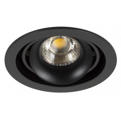 KS Inbouwspot Bjorn 1 rond 110 mm zwart