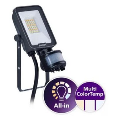 PHILIPS Ledinaire Schijnwerper + sensor 10W IP65 opbouw